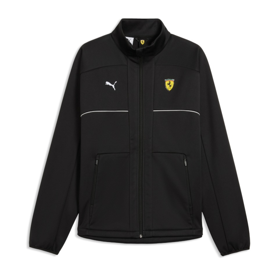 Ferrari pánská bunda softshell black logo F1 Team 2026 - Pánské mikiny, bundy