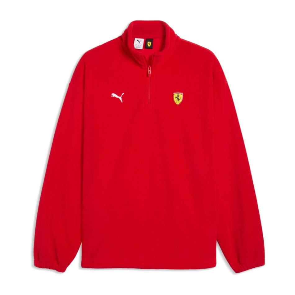 Ferrari pánská mikina 1/4 Zip red F1 Team 2026 - Ferrari mikiny, bundy