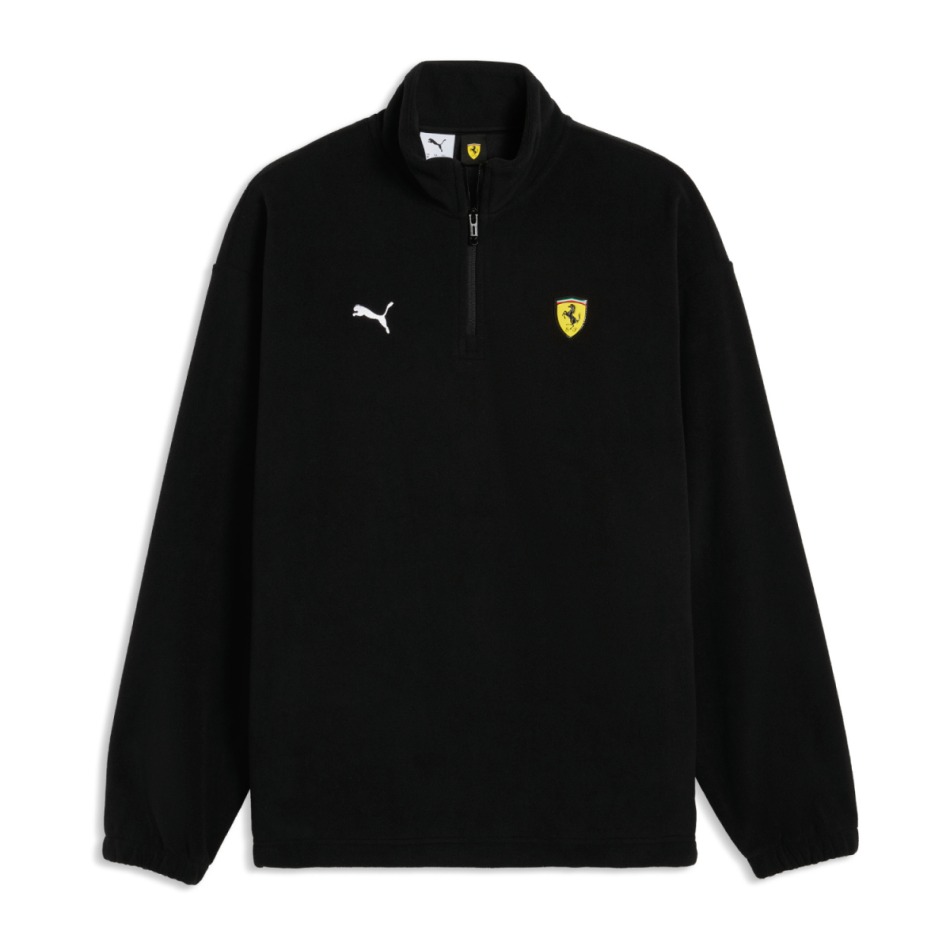 Ferrari pánská mikina 1/4 Zip black F1 Team 2026 - Ferrari mikiny, bundy