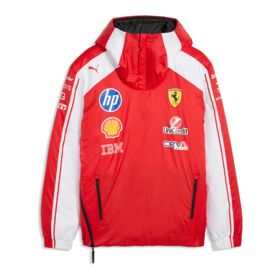 Ferrari pánská bunda s&nbsp;kapucí Reversible F1 Team 2026 - Ferrari mikiny, bundy