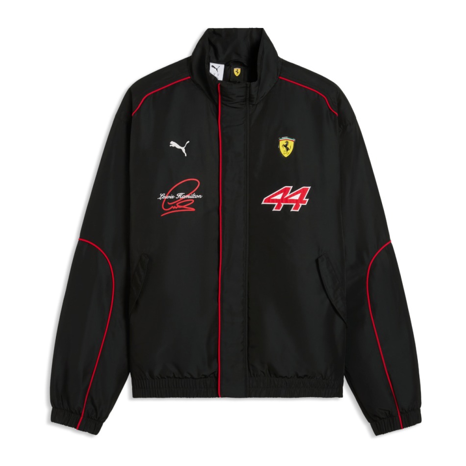 Ferrari pánská bunda Lewis Hamilton #44 Racing black F1 Team 2026 - Pánské mikiny, bundy