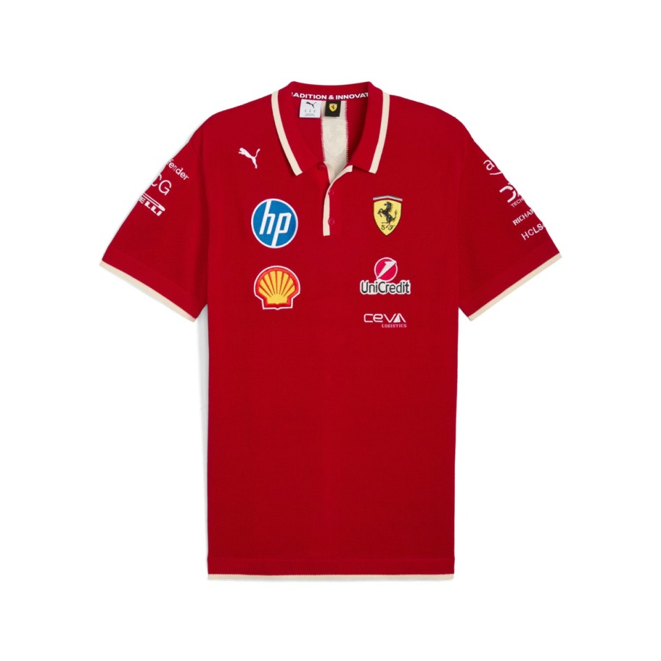 Ferrari pánské polo tričko China GP official Teamline Replica F1 Team 2025 - Pánské trička, polo trička, košile