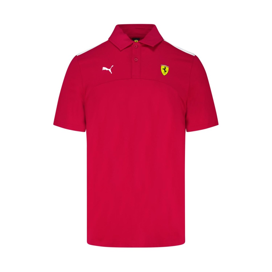 Ferrari pánské polo tričko Logo red F1 Team 2025 - Pánské trička, polo trička, košile