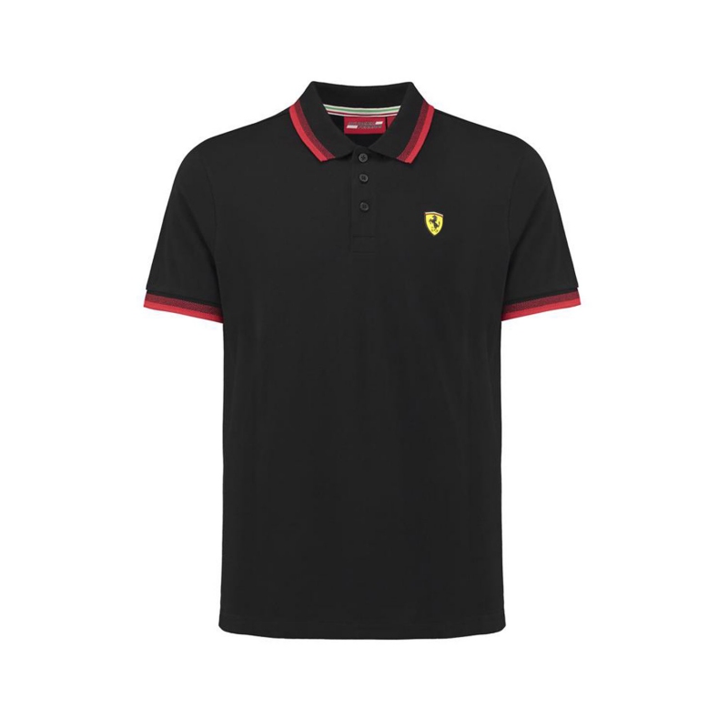Ferrari pánské polo tričko Collar black F1 Team 2018 - Pánské trička, polo trička, košile