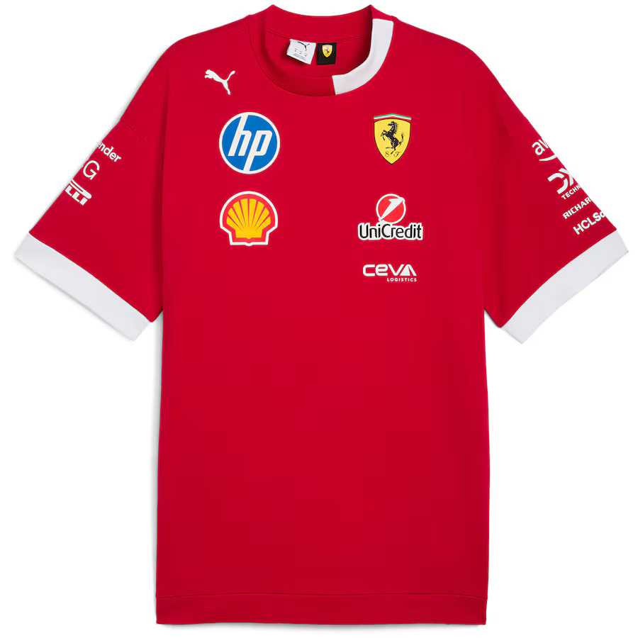 Ferrari F1 2025 Driver Oversized tričko červené Ferrari F1 2025 Driver Oversized tričko červené - Ferrari trička