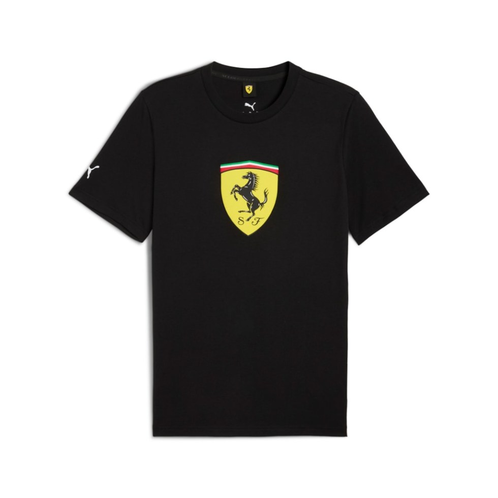 Ferrari pánské tričko Sportswear s logem - Puma černé Ferrari pánské tričko Sportswear s logem - Puma černé - Ferrari trička