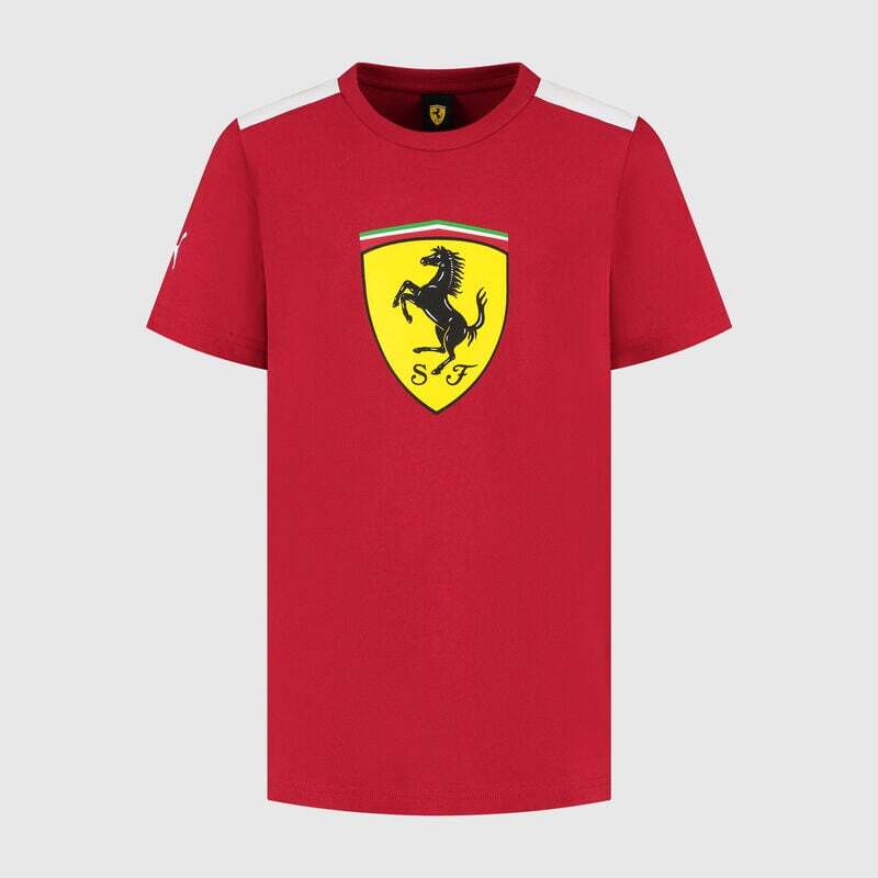 Ferrari F1 2025 pánské tričko s velkým logem červené Ferrari F1 2025 pánské tričko s velkým logem červené - Ferrari trička