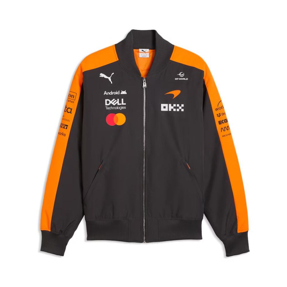 McLaren F1 2026 týmová unisex Bomber bunda - McLaren pánské bundy
