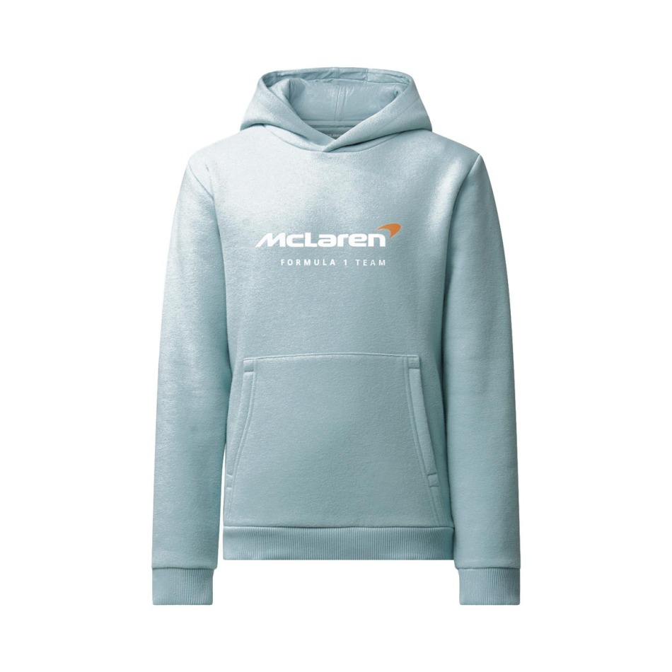 Mclaren Honda dětská mikina s&nbsp;kapucí Essential blue F1 team 2025