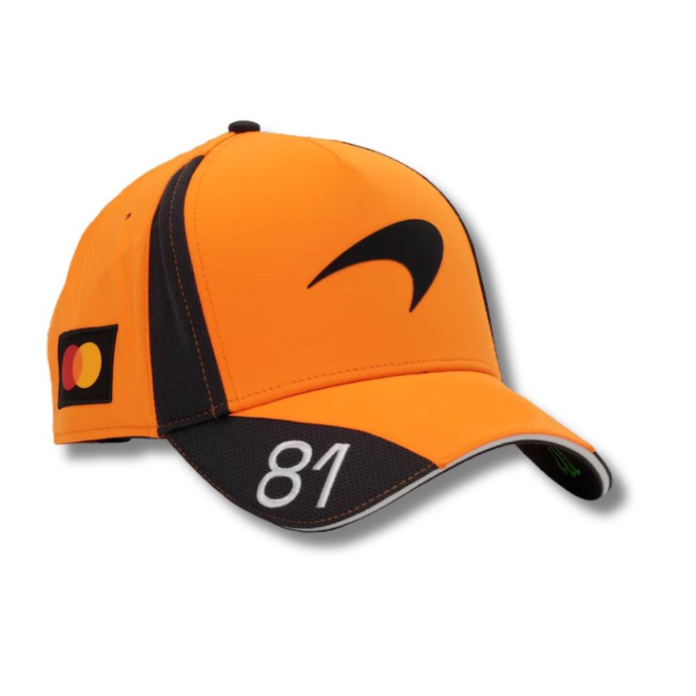 McLaren F1 2026 dětská týmová BB kšiltovka Oscar Piastri #81 - oranžová