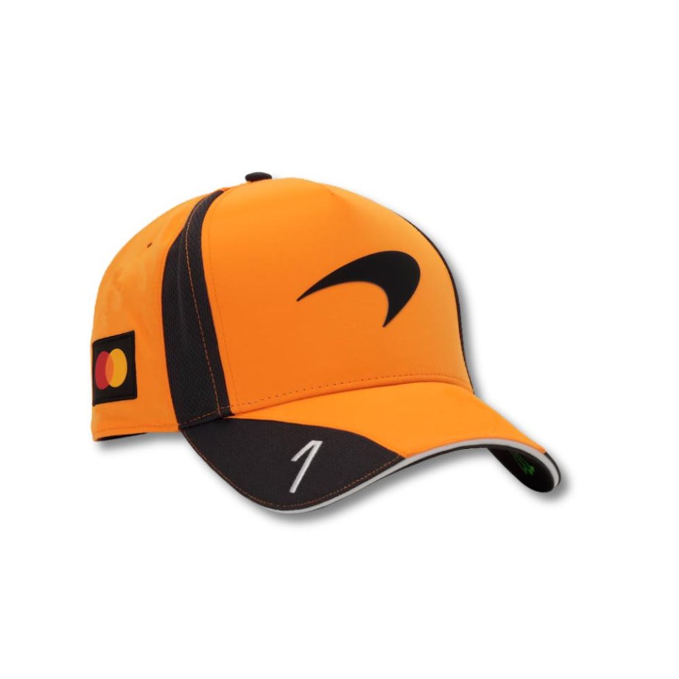 McLaren F1 2026 týmová BB kšiltovka Lando Norris #1 - oranžová