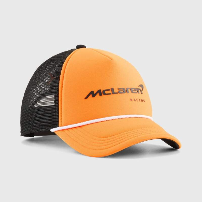 Mclaren Honda čepice baseballová kšiltovka Trucker orange F1 Team 2026 - McLaren kšiltovky, čepice, rukavice