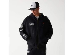 Mclaren Honda pánská mikina s kapucí zip GRPHC washed black F1 Team 2026