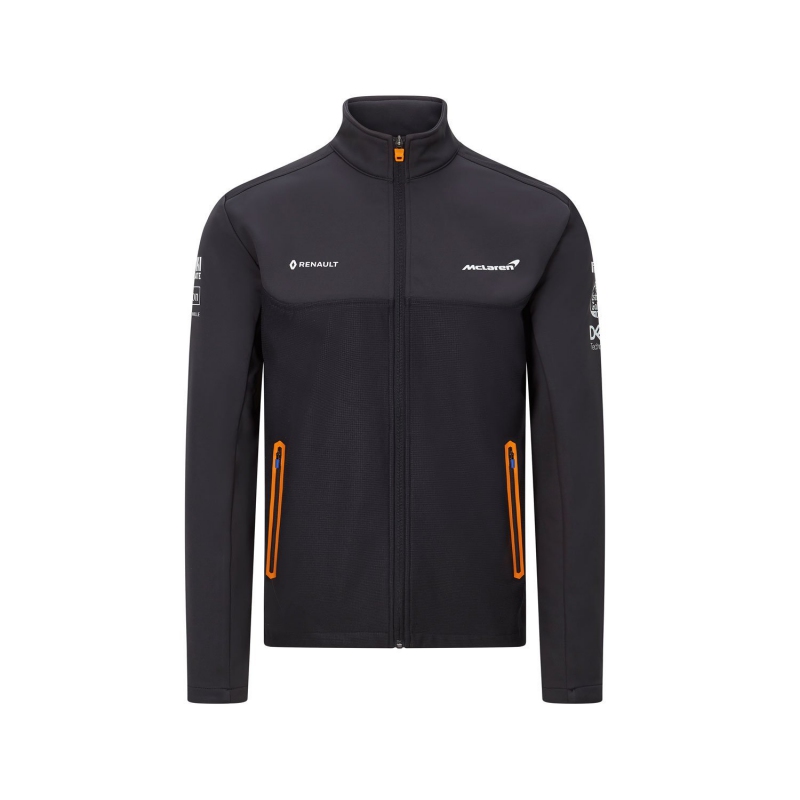 Mclaren Honda pánská bunda softshell black F1 Team 2020 - McLaren mikiny, bundy