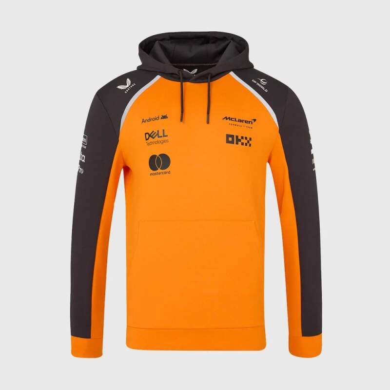 Mclaren Honda pánská mikina s&nbsp;kapucí official Teamline Replica F1 Team 2025