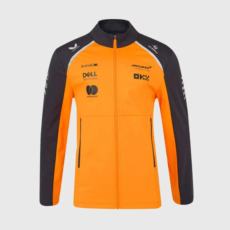Mclaren Honda pánská bunda softshell official Teamline Replica F1 Team 2025