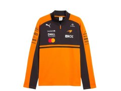 McLaren F1 2026 pánská mikina se 1/4 zip oranžová