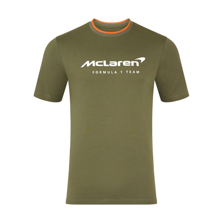 Mclaren Honda pánské tričko Essentials green F1 Team 2025 - McLaren trička, polo trička, košile