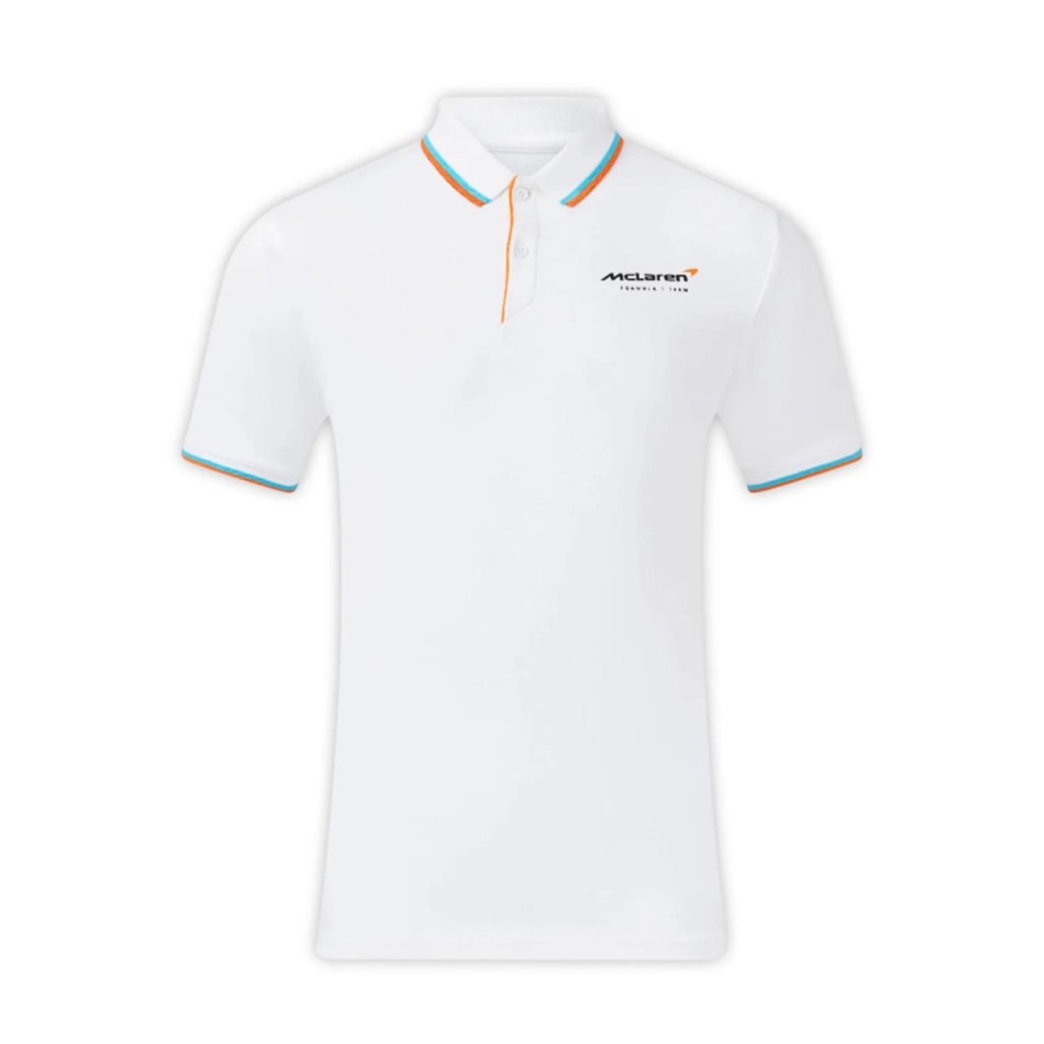Mclaren Honda pánské polo tričko Essentials white F1 Team 2025