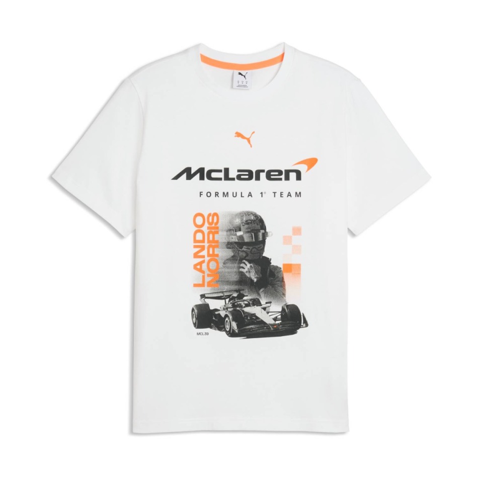 Mclaren Honda pánské tričko Lando Norris white F1 Team 2026