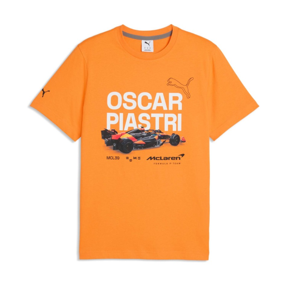 Mclaren Honda pánské tričko Oscar Piastri orange F1 Team 2026 - McLaren trička, polo trička, košile