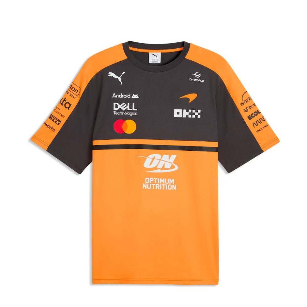 McLaren F1 2026 týmové tričko oranžové