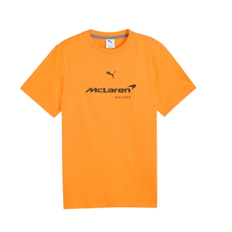 McLaren F1 2026 tričko s&nbsp;logem oranžové - McLaren pánská trička