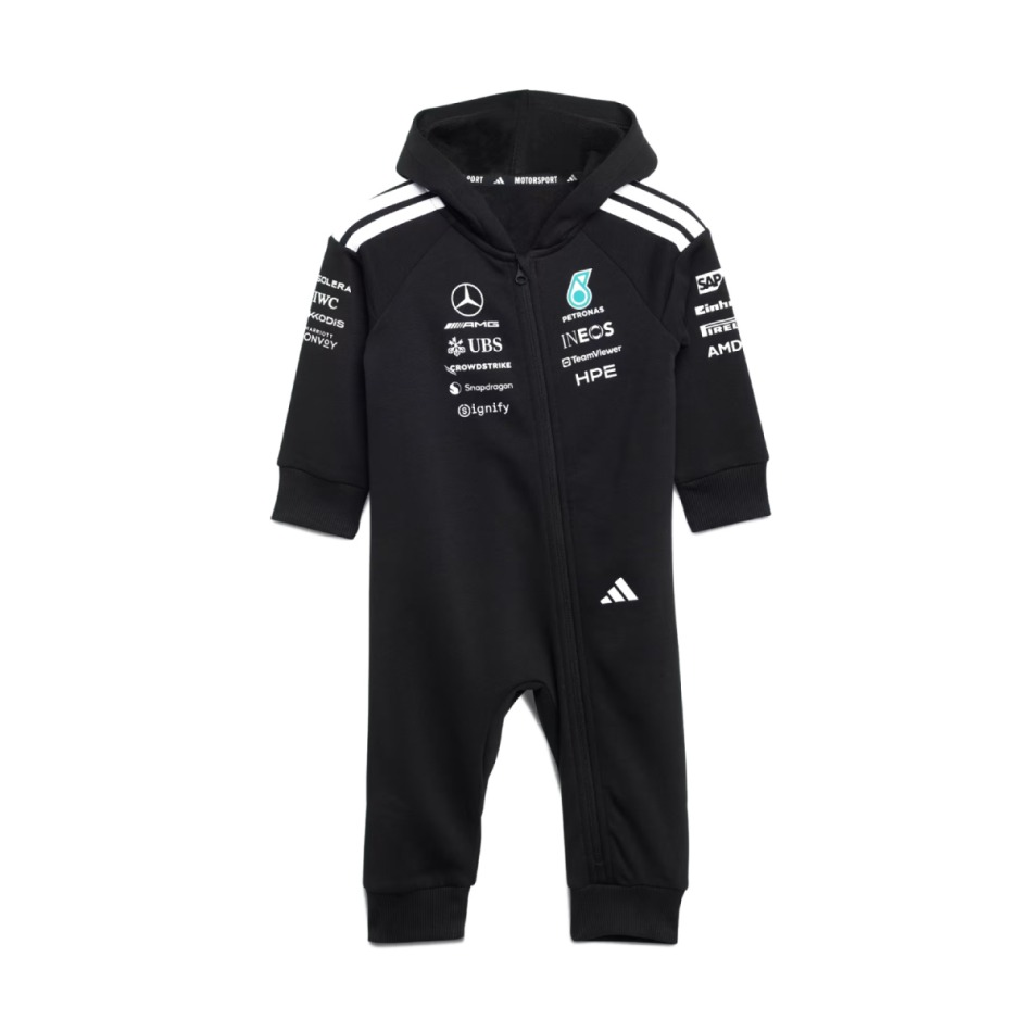 Mercedes AMG Petronas dětská kombinéza black F1 Team 2026 - Mercedes AMG dětské oblečení