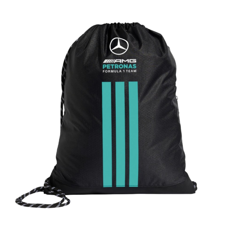 Mercedes AMG F1 2026 týmový sportovní vak na stahování černý - Mercedes AMG doplňky