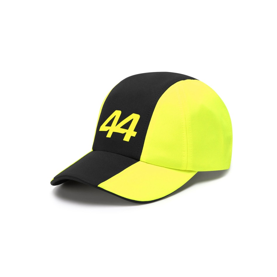 Mercedes AMG Petronas čepice baseballová kšiltovka Lewis Hamilton yellow with a&nbsp;black stripe F1 Team 2024 - Mercedes AMG kšiltovky, čepice, rukavice