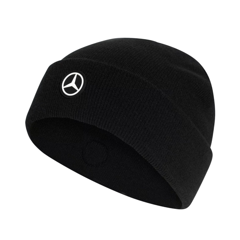 Mercedes AMG Petronas zimní čepice Mechanics black F1 Team 2026 - Mercedes AMG kšiltovky, čepice, rukavice