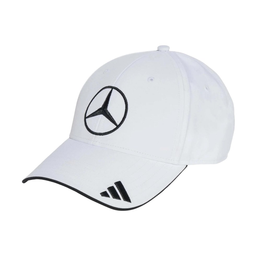 Mercedes AMG Petronas F1 2025 týmová kšiltovka bílá - Mercedes AMG kšiltovky