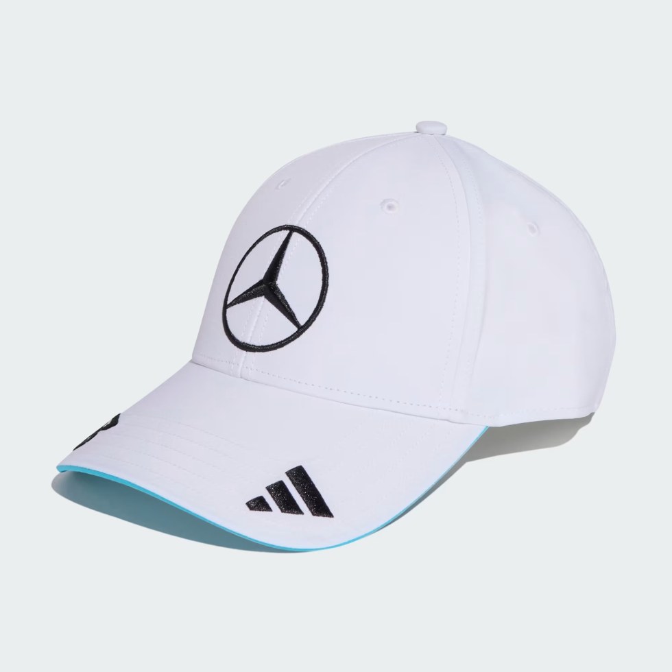 Mercedes AMG Petronas F1 2025 kšiltovka George Russell #63 bílá - Mercedes AMG kšiltovky