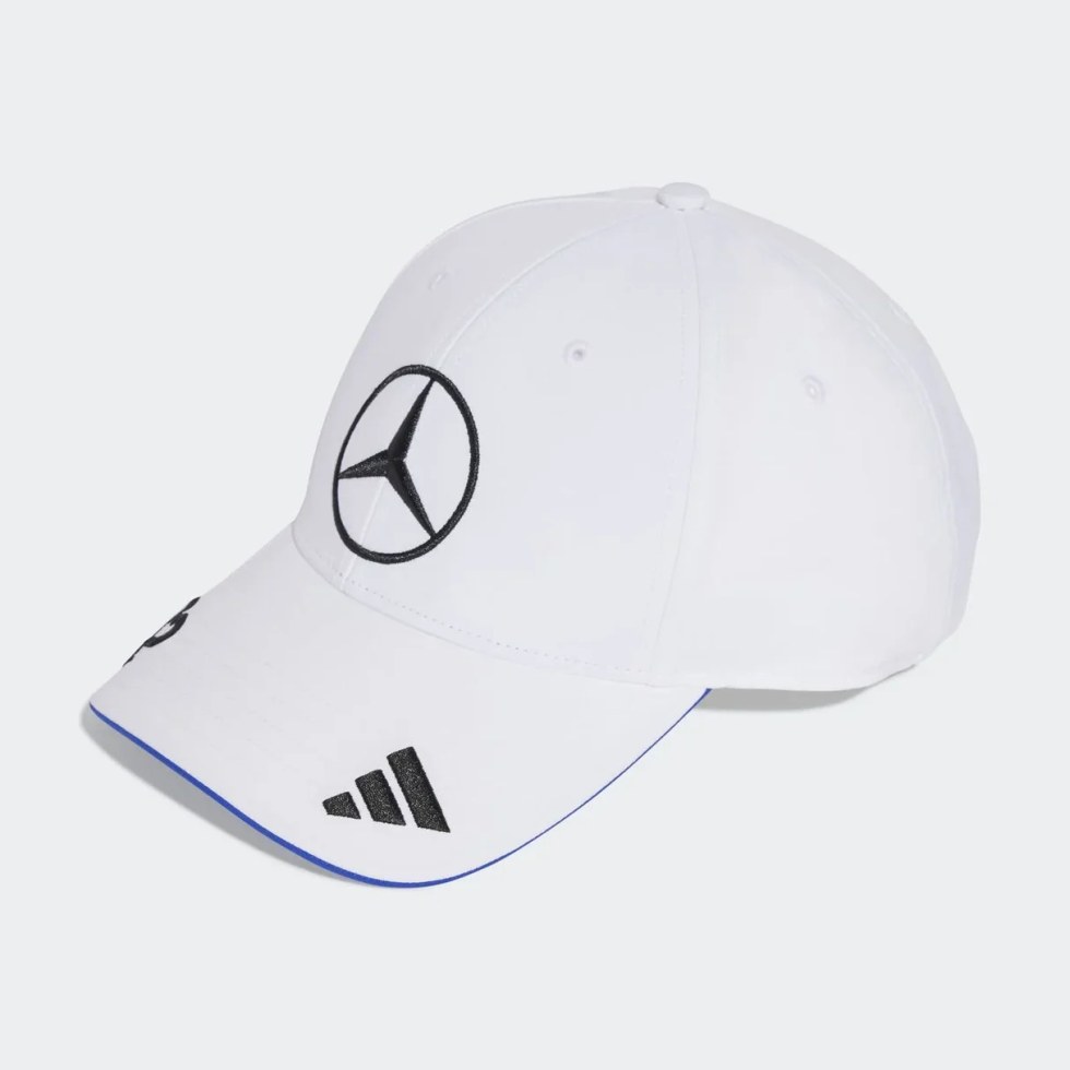 Mercedes AMG Petronas F1 2025 týmová kšiltovka Kimi Antonelli bílá - Mercedes AMG kšiltovky