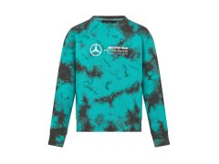 Mercedes AMG Petronas pánská mikina Crew Neck Tie Dye F1 Team 2024