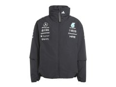 Mercedes AMG Petronas pánská bunda s kapucí Rain black F1 Team 2026 7572624