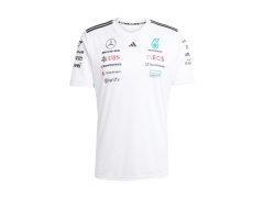 Mercedes AMG Petronas pánské tričko white official Teamline Replica F1 Team 2025
