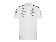 Mercedes AMG Petronas pánské polo tričko white official Teamline Replica F1 Team 2026 7572621