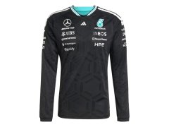 Mercedes AMG Petronas pánské tričko s&nbsp;dlouhým rukávem black official Teamline Replica F1 Team 2026 7572370