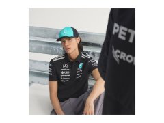 Mercedes AMG Petronas pánské polo tričko black official Teamline Replica F1 Team 2026 7572344