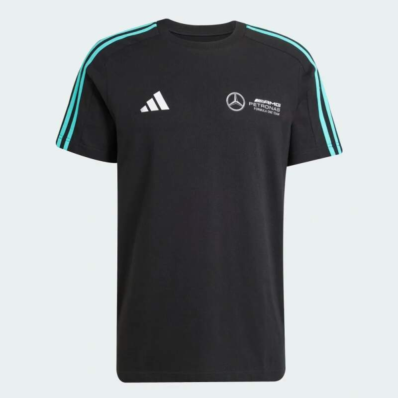 Mercedes AMG Petronas pánské tričko DNA Lifestyle black F1 Team 2025 - Mercedes AMG trička, polo trička, košile