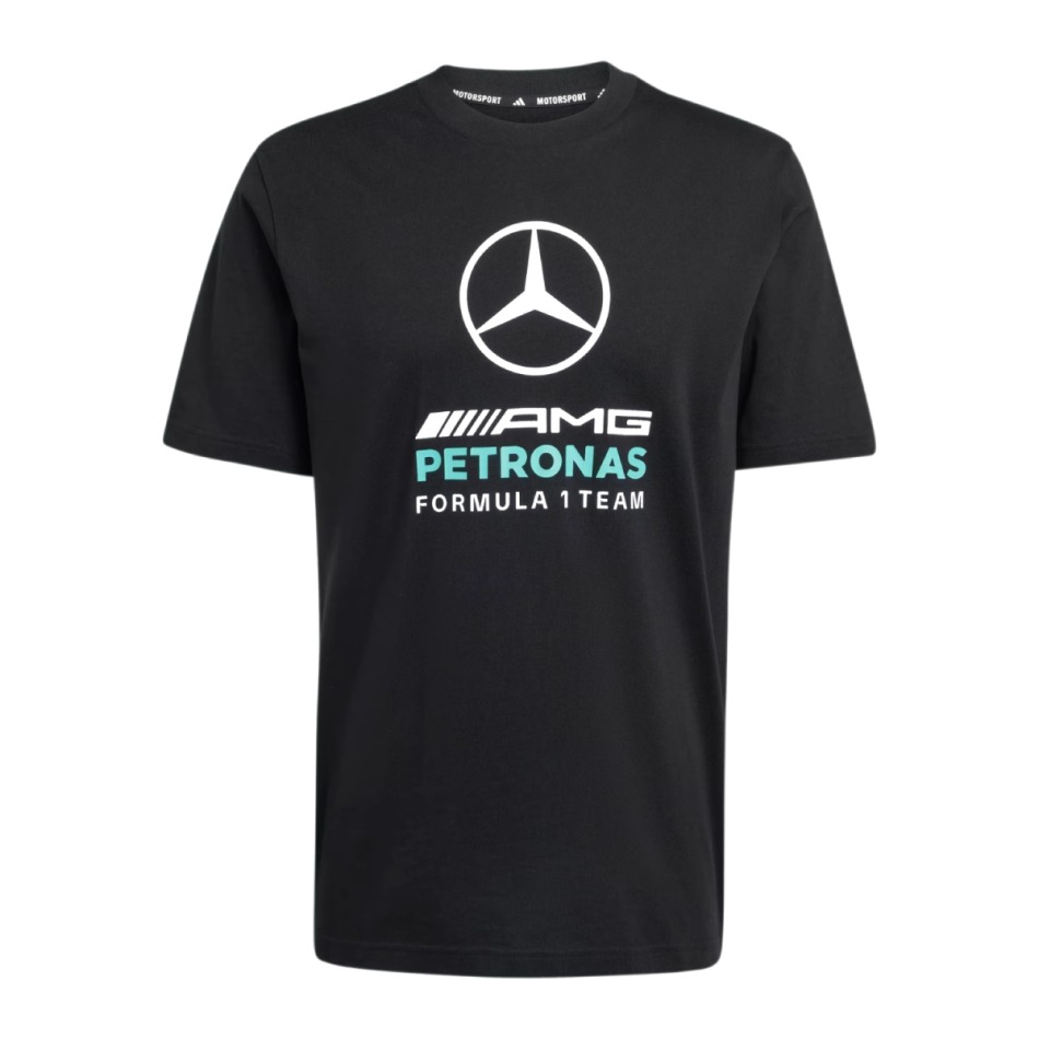Mercedes AMG Petronas pánské tričko Large Logo black F1 Team 2026 - Mercedes AMG trička, polo trička, košile