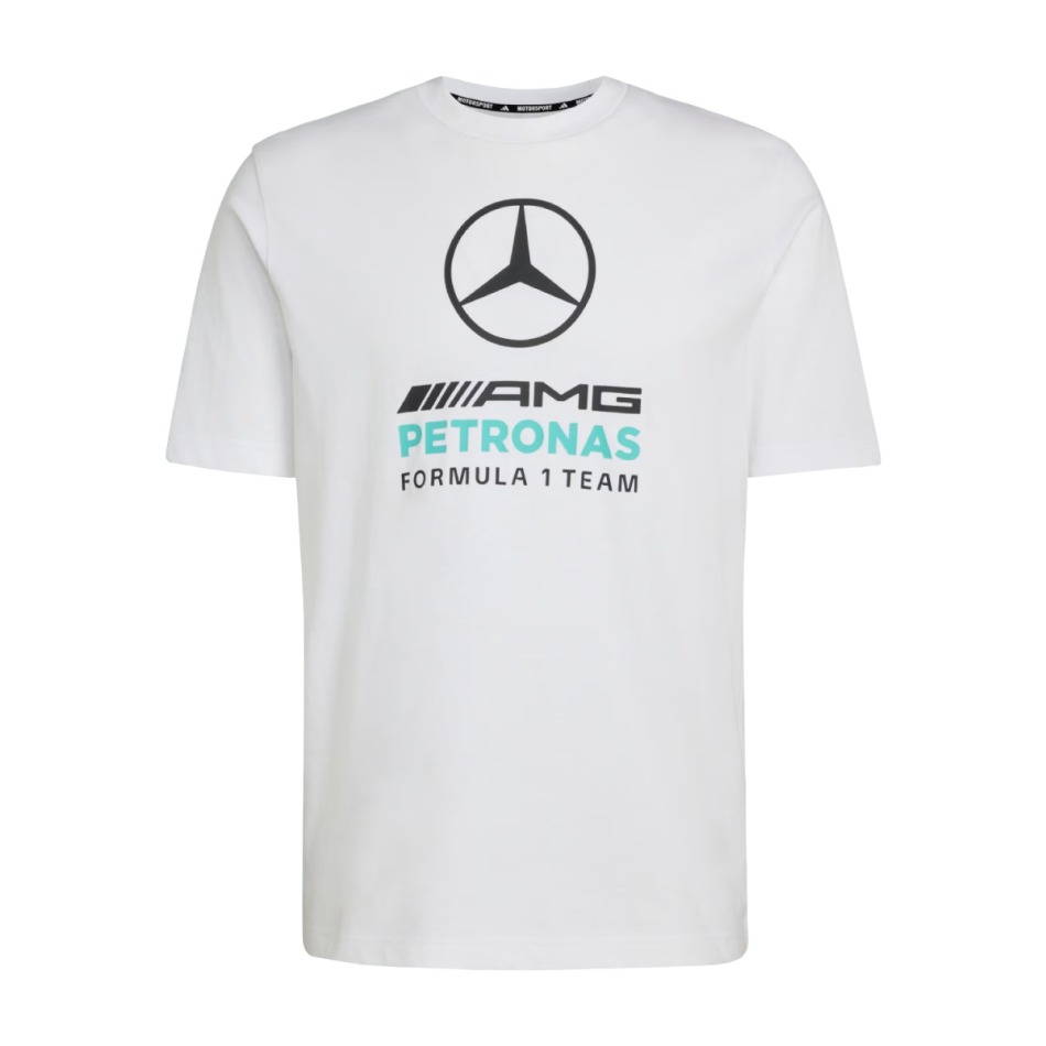 Mercedes AMG Petronas pánské tričko Large Logo white F1 Team 2026