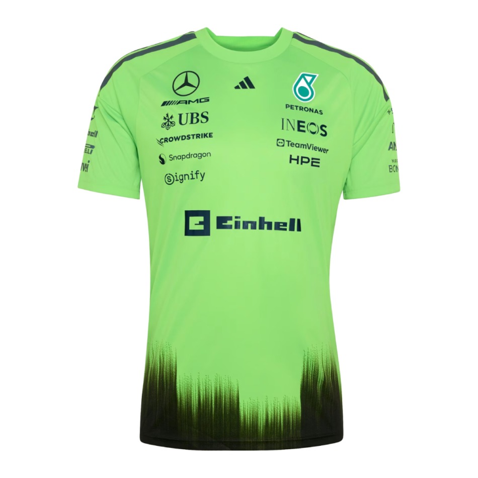 Mercedes AMG Petronas pánské tričko Set Up green F1 Team 2026 - Mercedes AMG trička, polo trička, košile