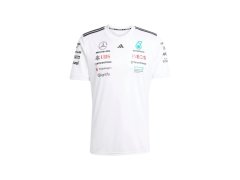 Mercedes AMG Petronas F1 2025 Driver pánské týmové tričko bílé