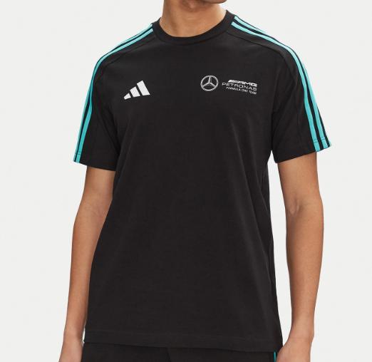 Mercedes AMG Petronas F1 2026 pánské tričko DNA černé - Mercedes AMG pánská trička