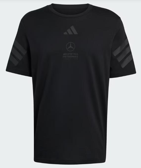 Mercedes AMG Petronas Adidas Lights Out sportovní tričko černé - Mercedes AMG pánská trička