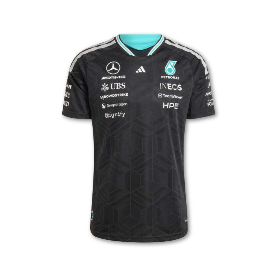 Mercedes AMG Petronas F1 2026 pánské týmové tričko Driver Authentic - černé