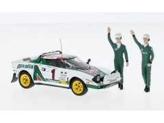 Modely aut a&nbsp;motorek model 1/43 Lancia Stratos HF, No.1, Alitalia, Rallye WM, Rallye Monte Carlo, Winner Rally Monte Carlo series with figurines, S.Munari/S.Maiga, 1977