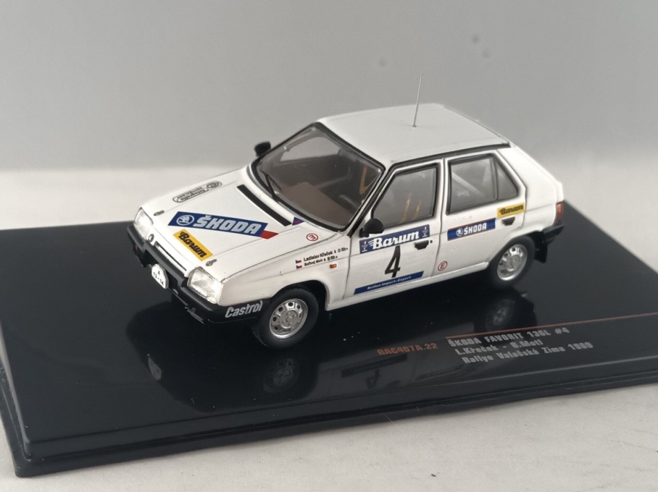 Modely aut a&nbsp;motorek model 1/43 Škoda Favorit 136L N.4 Rallye Wallachian Winter 1989 - Modely aut a&nbsp;motorek